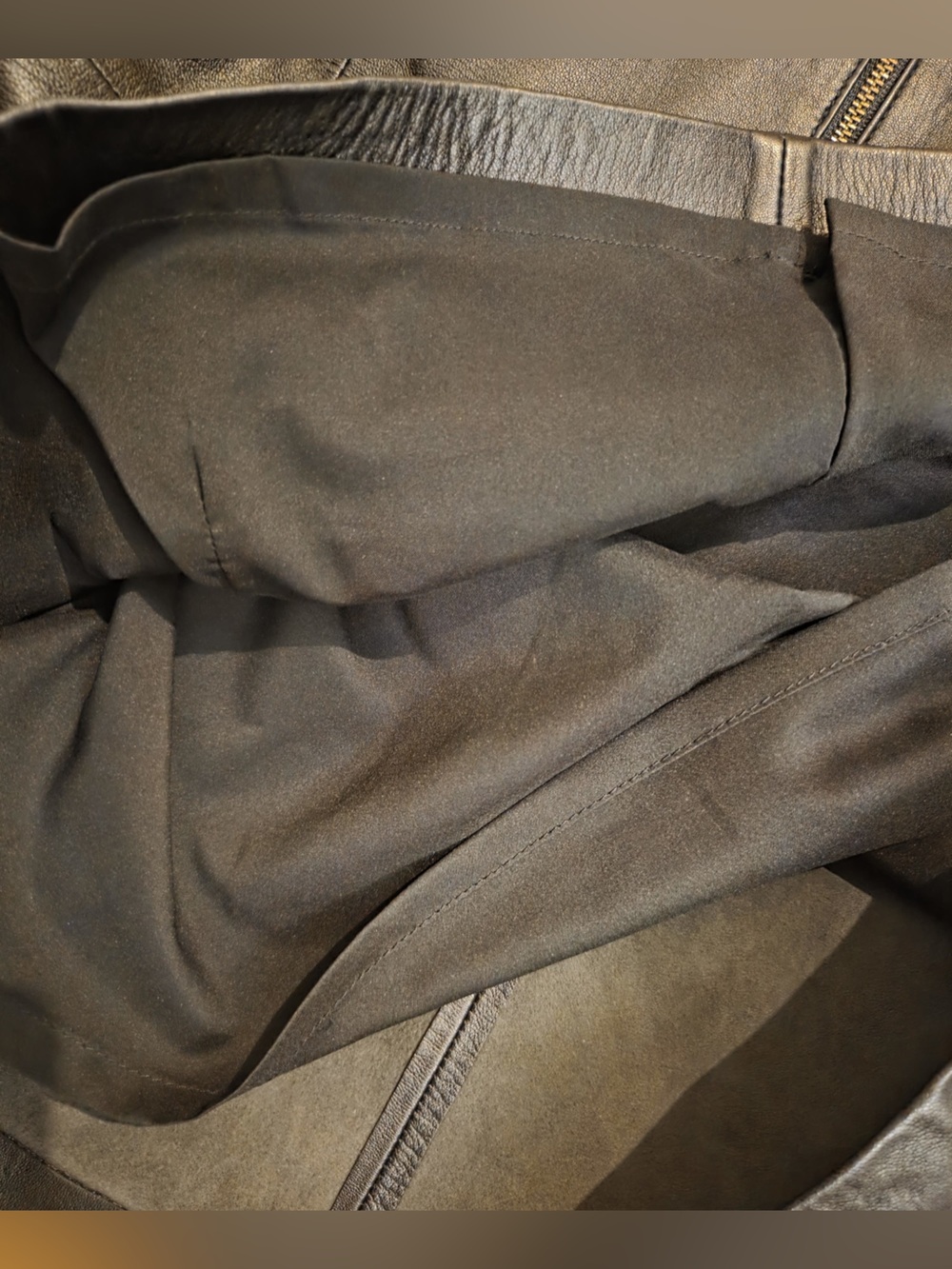 Banana Republic Black Leather Short-Sleeve Blouse - Picture 4 of 6